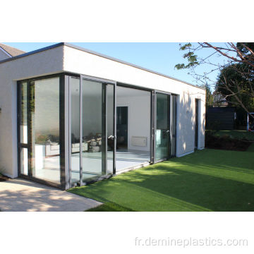 Feuille transparente en polycarbonate pour portes coulissantes en plastique